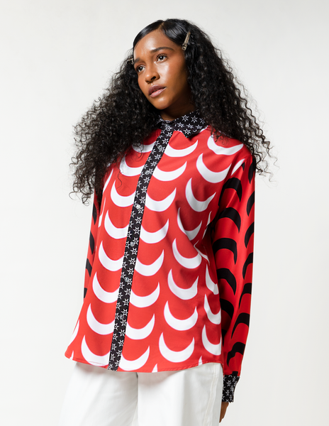 Camisa Manga Larga Unisex / La Luna Florece