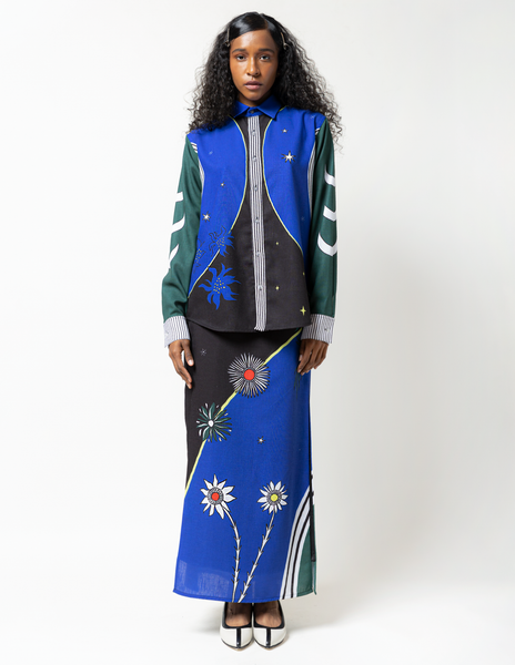 Camisa Manga Larga Unisex / Cosmos y Flores