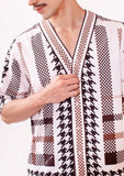 Camisa Cardigan Manga Corta  / Ilustración El Sillón de la Abuela