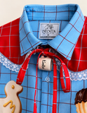 Camisa Manga Larga / Tinto con Galletas